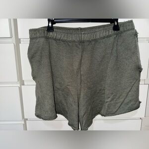 Aerie Hunter Green Sweat Shorts Size XL